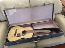 Vintage 60s SEMI-RIGID Hard Fibre  Small Body PARLOUR/ ELECTRIC GUITAR CASE ONLY