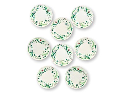Rare Antique French Creil et Montereau Muguet Plates