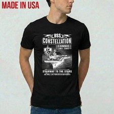 New Uss Cv-64 Constellation Cv Connie 1961-200 T-Shirt Made in USA S-2XL