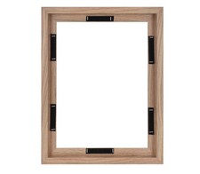 MCS Canvas Float Frames 12x16 Frame, Walnut Woodgrain for Finished Canvases
