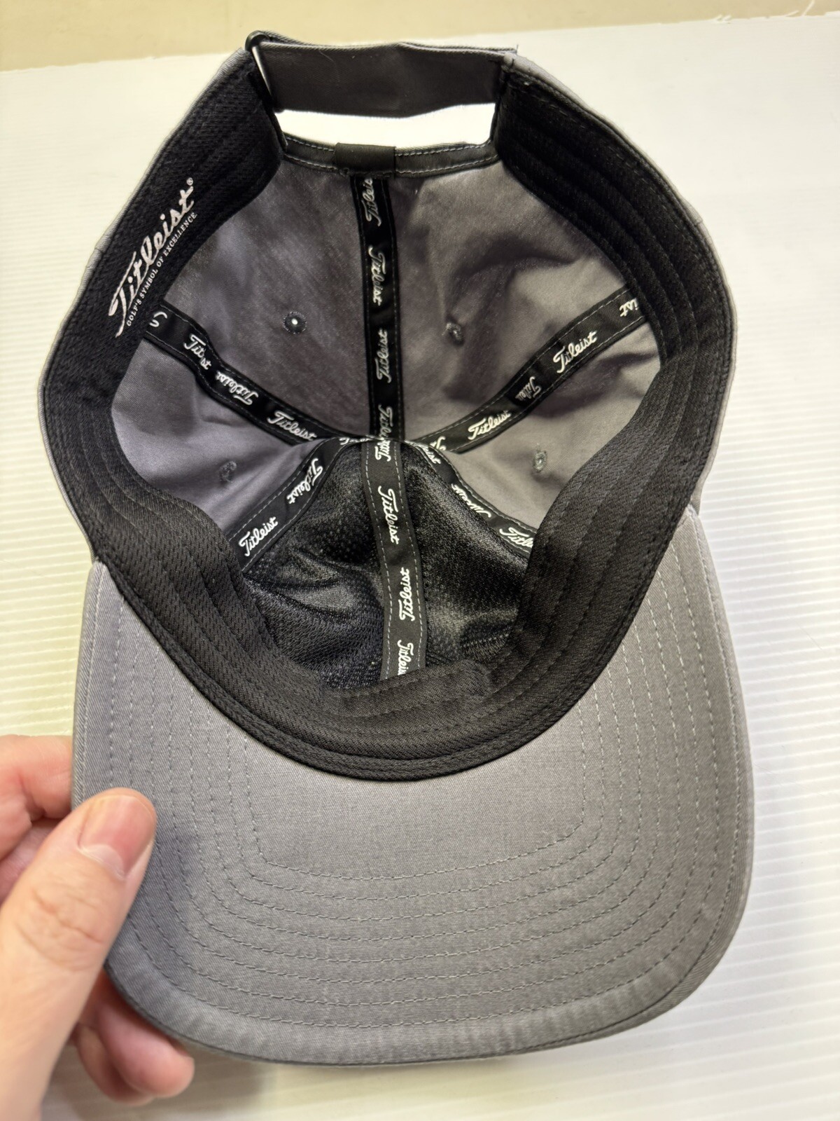 Titleist Gray Adjustable Baseball Cap EUC - image 6