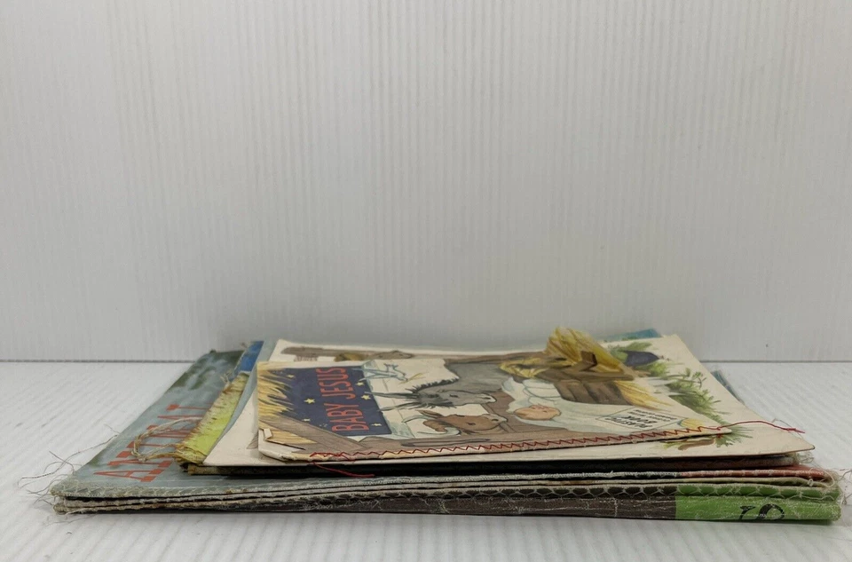 Vintage Childrens Book Lot Whitman Platt & Munk Gibson Wipe Clean Plastic Cloth - Image 2 of 4