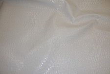 vinyl Faux leather fake Crocodile upholstery Leather 54" WHITE fabric
