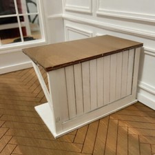 Miniatur Puppenhaus Maßstab 1:12 Unbemalt Unbearbeitet Bäckerei Regal Möbel Deko