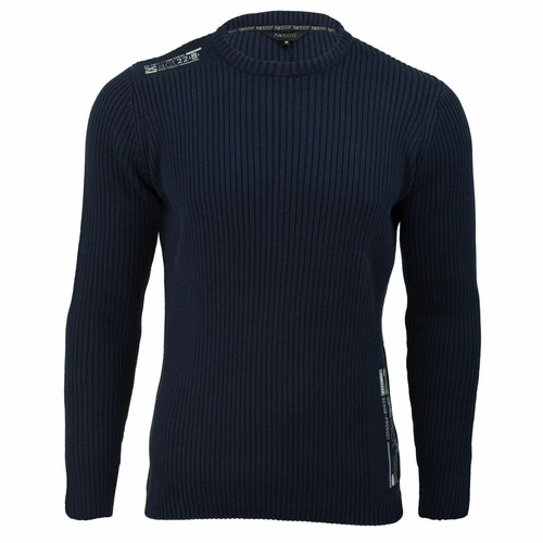 Mens Xact Ribbed Crew Neck Cotton 