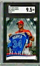 2018 Topps Update Bryce Harper Highlights Black SGC 9.5