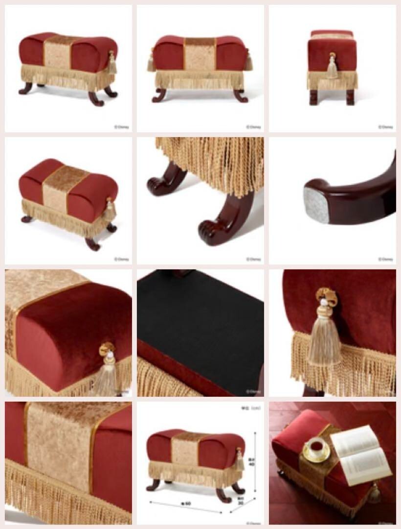 Disney PRINCESS DAYS Beauty and the Beast Sultan Dog Footstool