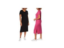 NWT JESSICA SIMPSON Cozy Midi Dress 1680956 Size XXL CHOOSE Black or Pink