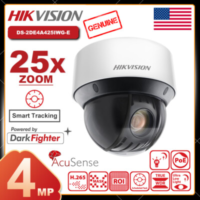 Hikvision 4MP 25x PTZ IP Camera auto-Tracking DarkFighter PoE+ DS-2DE4A425IWG-E
