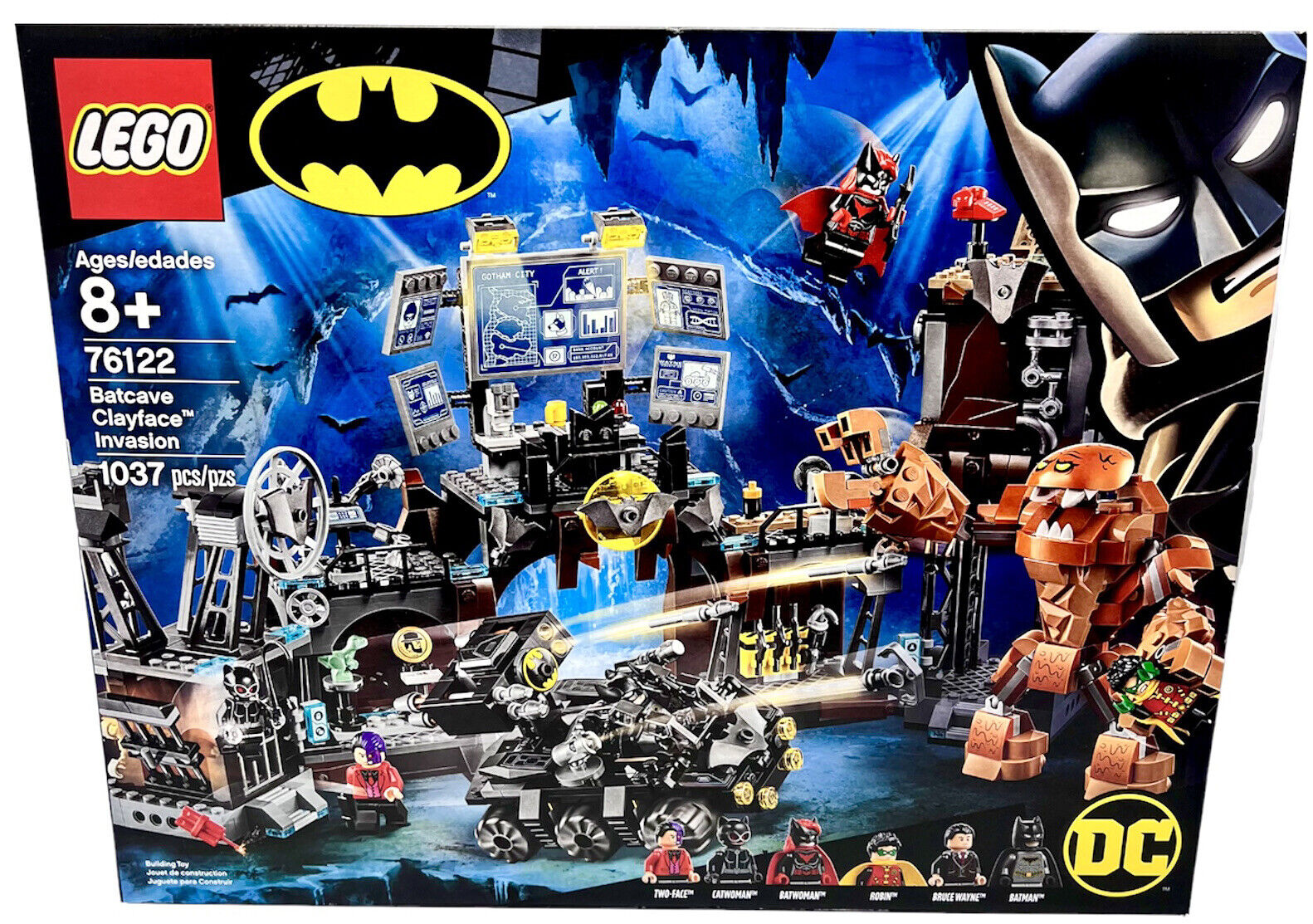 LEGO DC Batman Batcave Clayface 76122 Building Set (1037 Pieces)