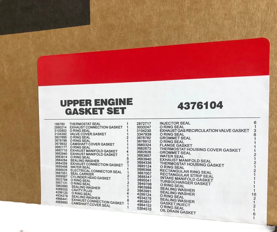 4376104 Upper Cylinder Head Gasket Set for Cummins ISX ISX15 QSX 2881767 4352146 - Image 4 of 4