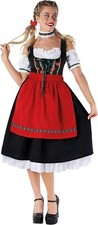 Women`s Sexy Bavarian Beer Maiden Girl Costume Oktoberfest Dirndl Dress S - 3XL
