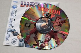 Virtua Cop (Sega Saturn, 1995) w/ Cardboard Sleeve NOT FOR RESALE VERSION