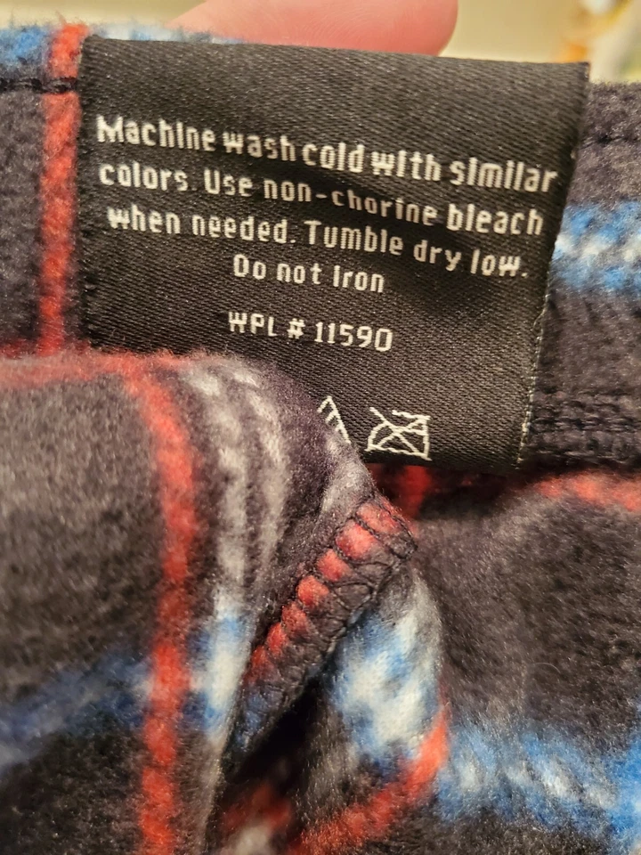 Weatherproof Mens Sleep Lounge Pants Size XL Multicolor Plaid Fleece - Image 3 of 4