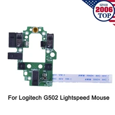 Mouse Switch Button Board Motherboard + Feet for Logitech G502 Lightspeed Mouse
