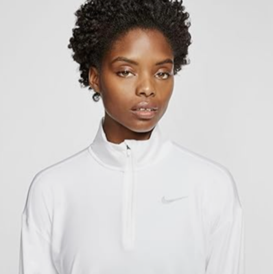 white nike quarter zip womens