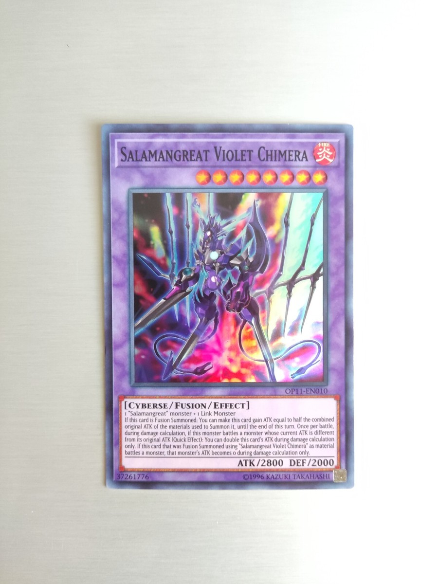 Yu-Gi-Oh! Salamangreat Violet Chimera Card (SAST-EN034) - Rare 1st Edition From Savage Strike