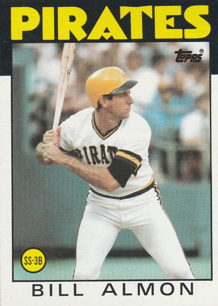 FREE SHIPPING-MINT-1986 Topps #48 BILL ALMON PIRATES