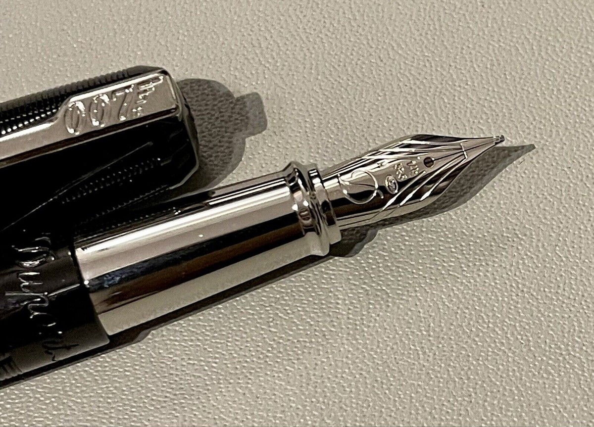 S.T. Dupont James Bond Spectre 007 Black PVD Fountain Pen, 141034