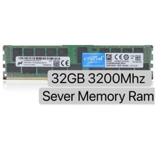 Crucial 32GB 3200MHz DDR4 PC4-25600 2RX4 ECC Registered Memory Ram CT32G4RFD432A