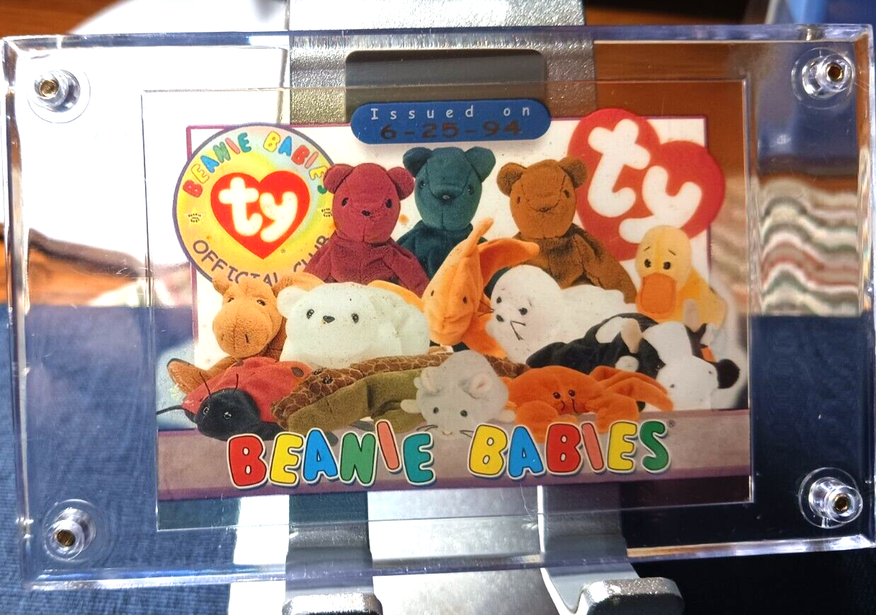 TY Beanie Babies Official Club Plaque Issued 62594 5" x 3" Free Shipping/Rtns eBay