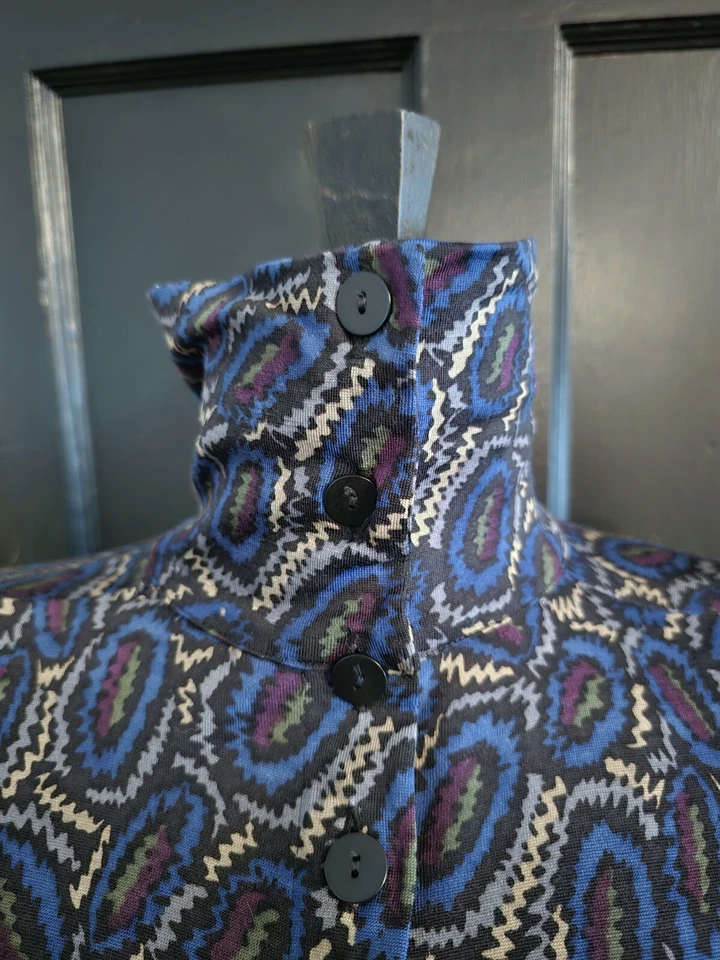 Missoni Orange Label Vintage Paisley Dress Large w/ Pockets - Image 4 of 4