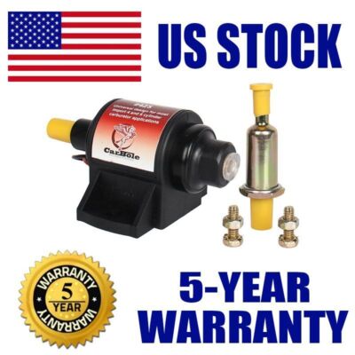 Carter Competition Electric Fuel Pump Silver 3-4.5 PSI Free Flow 42 GPH