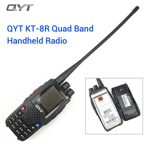 Radio bidireccional QYT KT-8R cuatro bandas 5W 200 canales VHF UHF transceptor de mano - Imagen 5 de 13