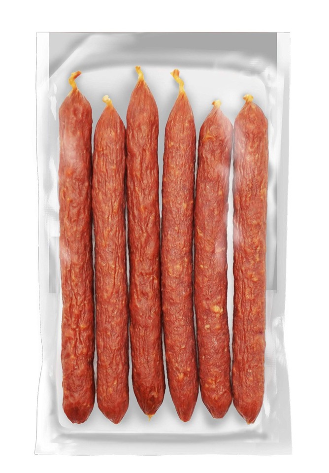 Hot & Spicy Lil' Landjaeger German Style Smoked Sausage Snack Sticks, 3