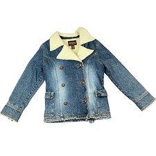 Fossil Jacket M Womens Denim Blue Jean Medium Ranch Western Yellowstone Gorp