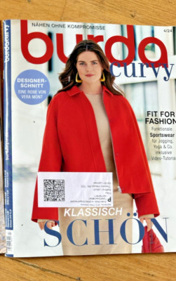 Burda  curvy Modemagazin 4/2024 Schnittmustern Schnittbogen Neu