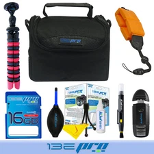 I3ePro Accessory Kit for Waterproof Cameras - 16GB SD Card & More
