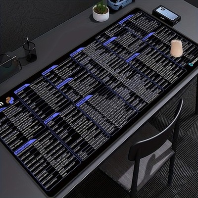 40*90cm Python Keyboard & Mouse Pad - Large Non-Slip Rubber Gaming Mat with Dura