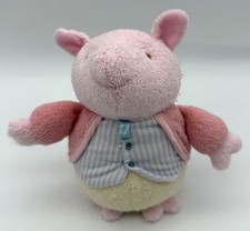 Vintage Eden Beatrix Potter Pigling Bland Terry Cloth Rattle 6 Plush Baby Toy