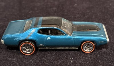  Cold BLUE   Hot Wheels Redline CUSTOM '71 Plymouth GTX Excelent Condition