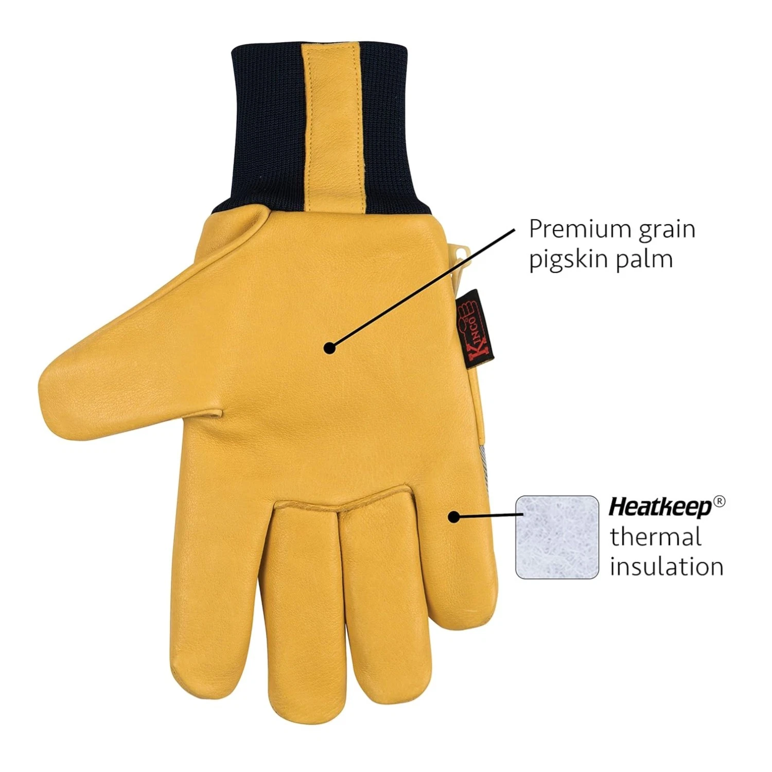 Breathable and Water Resistant Leather Work Gloves for Men