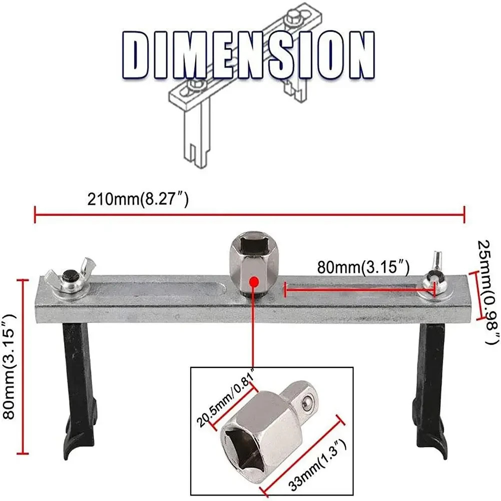 - Senza marca/Generico - - Chiave Rimozione Coperchio Serbatoio Regolabile Pompa Coperchio Carburante - Miniatura 5