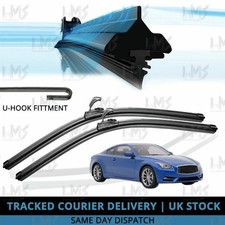 For Infiniti Q60 2013-2016 Front Windscreen 26" 16" Flat Aero Wiper Blades Set