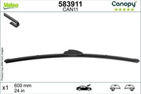 Wischblatt Vorne Rechts Valeo 583911 Passend FüR Nissan Opel Peugeot Renault