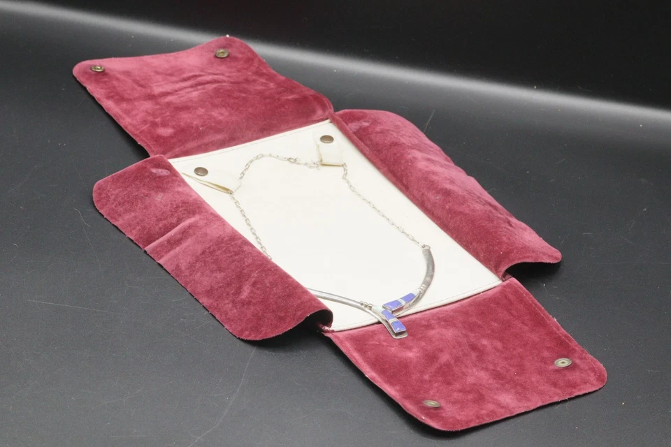 JULIAN ARVISO Collana Navajo In Argento Sterling E Pietre Dure OTTIME CONDIZIONI - Immagine 3 di 4