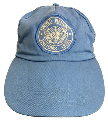 United Nations UN Cap Baseball Style blau Baumwolle verstellbar selten Sammlerstück