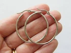 BULK 20 Stainless steel earring hoops FS07p