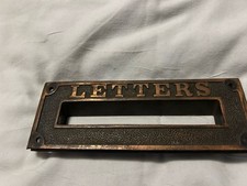 Antique/Vintage Mail Letter Slot Frame Cast B...