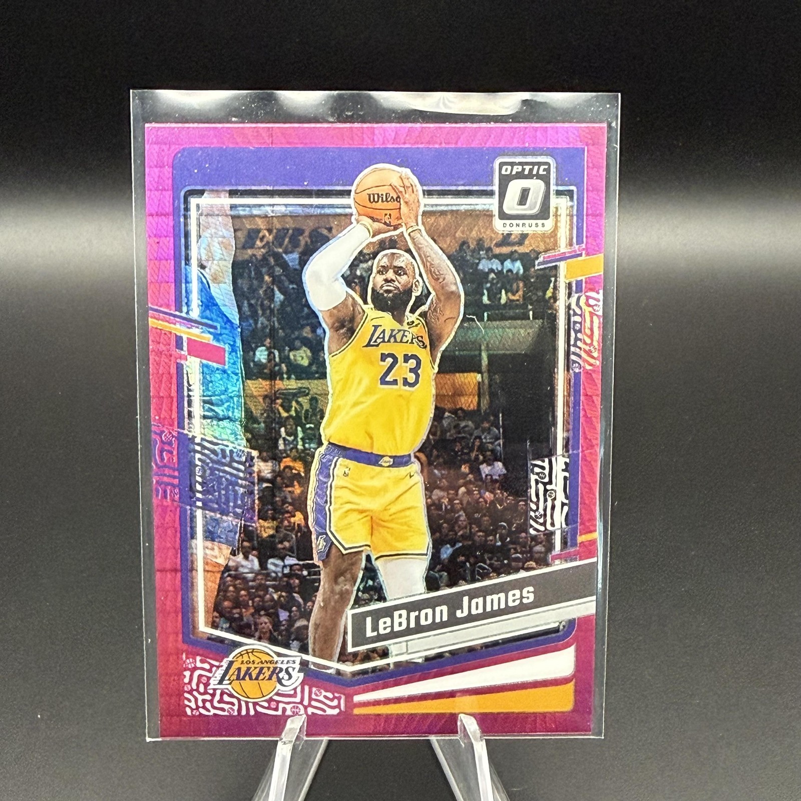 2023-24 Donruss Optic #65 LeBron James Hyper Pink