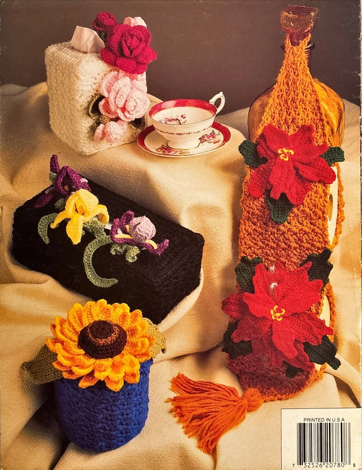 Petal pretty tissue covers crochet pattern by Annie's attic Rare - Image 2 of 2