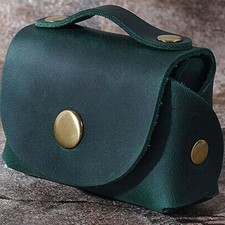 Genuine Leather Coin Purse Pouch Change Holder Keys Purse Wallet for Men  Women