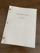 Ferris Bueller  s Day Off 1986 RARE Casting Agent Screenplay