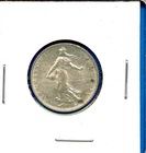 1916 Silver France WWI Era Sower Woman 1 Franc#48 Uncirculated BU MS