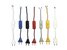 Kit corda intrecciata in seta, lunghezza 2 metri, spessore 2 x 0,75 mm. Include 