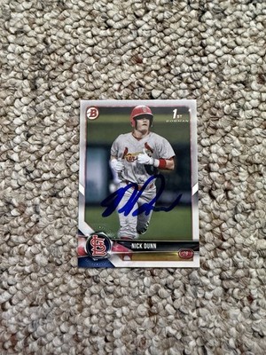 2018 Signed IP 1st Bowman Draft Nick Dunn Auto #BD-149